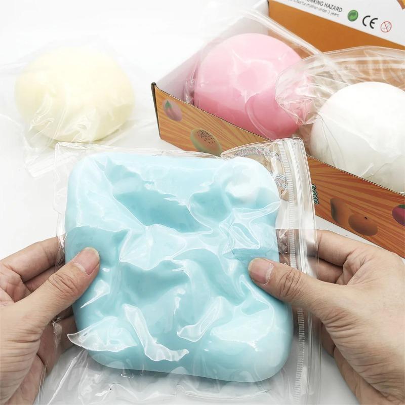 10cm Mochi Taba Squshy Extra Large Giant Fluid Cheese Ball Slow Rebound Stress Ball Adult Stress Relief Kids Festival Paty Gift