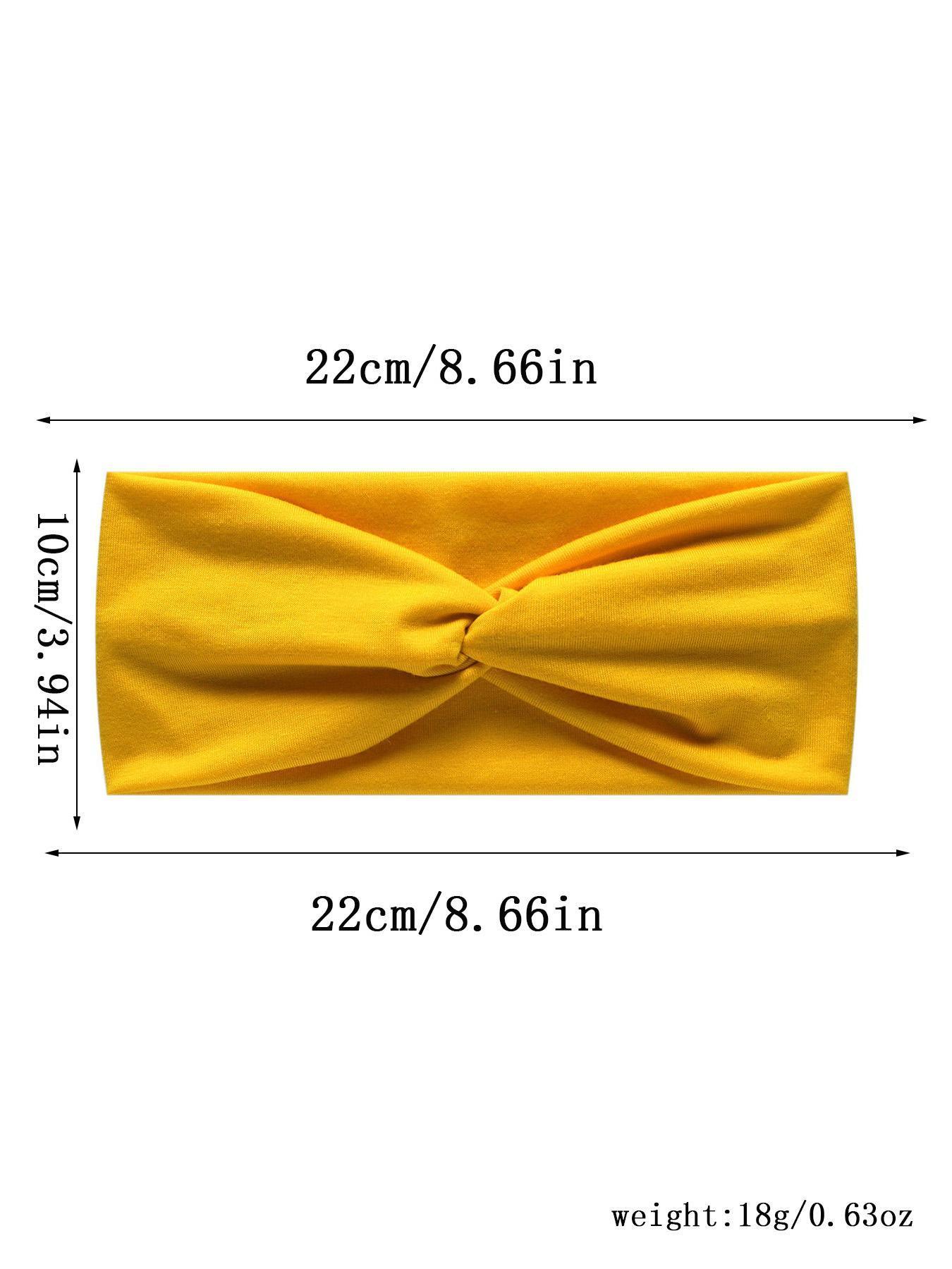 Solid Color Wide Hair Band, Boho Style Hair Accessories for Women & Girls, Minimalist Headwear Suitable for Thick Hair, Chic Headbands