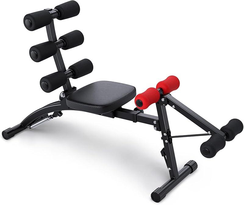Ab Machine, Multi-Functional Adjustable Ab Trainer, Ab Workout Bench for Home Gym, Sit Up Machine for Abdominal, Exercise Chair for Full Body Workout
