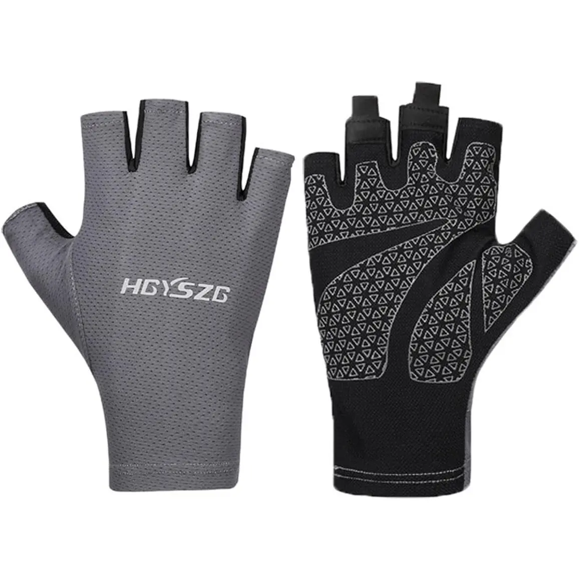 Fingerless UV Protection Gloves - Men & Women's Fishing, Driving, Sailing, Kayak, Paddling & Rowing Gloves
