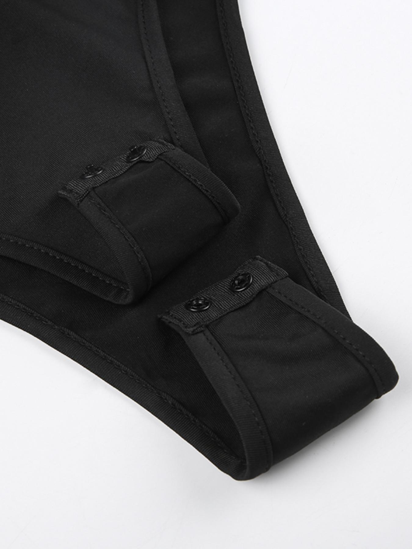 Women's Plain Cut Out Bodysuit, Street Fashion Solid Sleeveless Bodysuit for Daily Outdoor Wear, Summer Clothes for Women, Womenswear, Fit