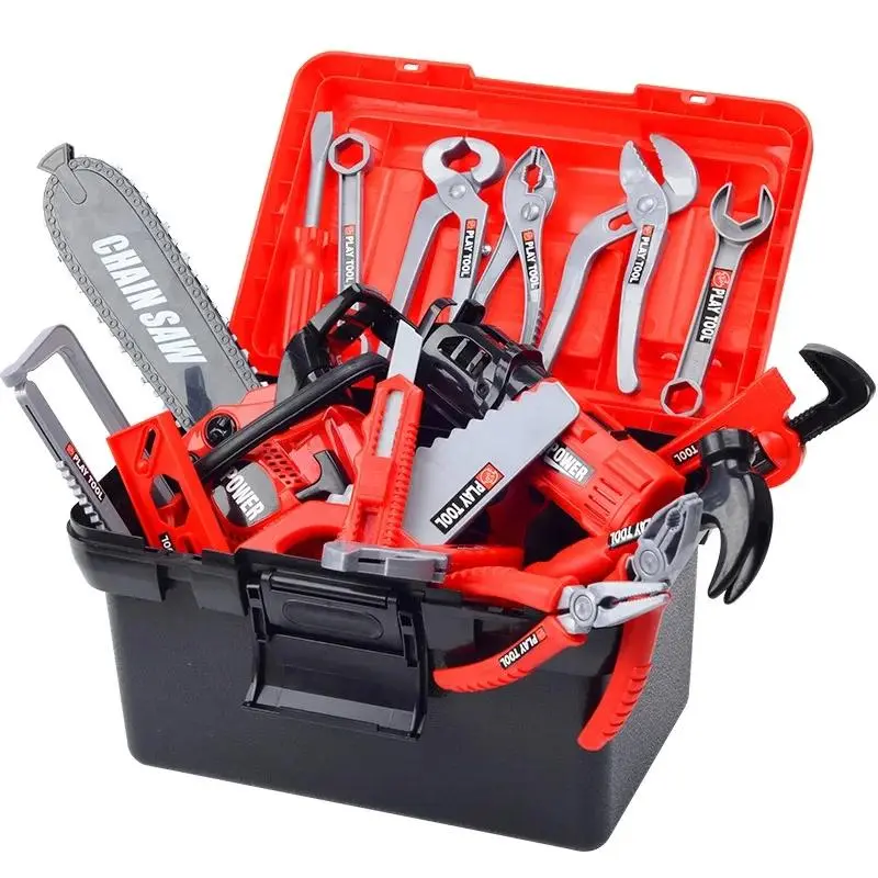 Kids Tool Set Pretend Play Repair Toys Simulation Drill Engineering Learning Toy Gift for christmas kitchen playset green dentist