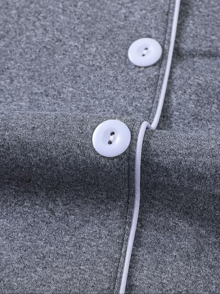 Cute Cow Print Women's Pajama Set, Comfortable Short Sleeve Button Shirt & Elastic Shorts, Casual Home Wear for All Seasons