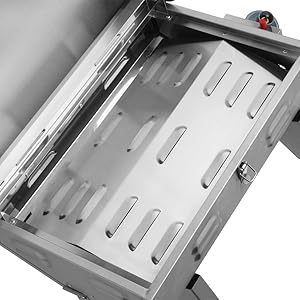 ROVSUN Portable Propane Gas Grill 12,000BTU, Tabletop Outdoor Cooking Grill for Picnic Camping RV Tailgating Patio Garden BBQ, Stainless Steel ROVSUN Portable Propane Gas Grill 12,000BTU, Tabletop Outdoor Cooking Grill for Picnic Camping RV Tailgating Patio Garden BBQ, Stainless Steel