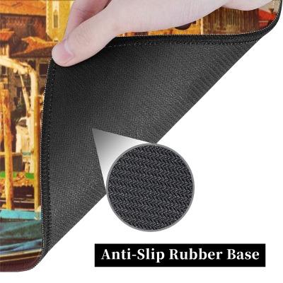 Creative Moon & Star Pattern Mouse Pad, Non-slip Rubber Base Stitched Edge Desk Keyboard Pad, Large Gaming Mouse Pad