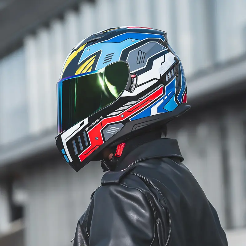 Dual-Layer Lens Motorcycle Helmet with Bluetooth Compatibility, Sun Visor, EPS Foam, Adjustable Airflow, Customizable Chin Strap, Removable Washable Liner, All-Seasons for Electric Scooter Daily Commuting
