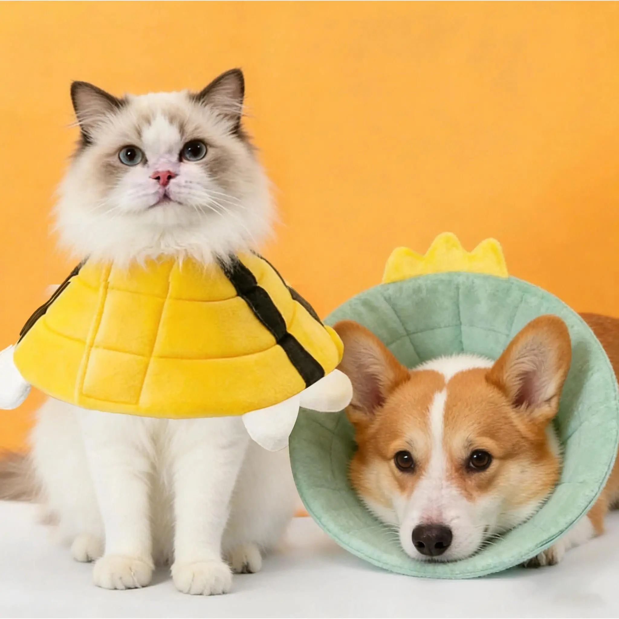 Bee Pet Elizabethan Collar Cat Postoperative Collar for Small Dogs Lick and Bite Protection Headgear Puppy Neck Accessories