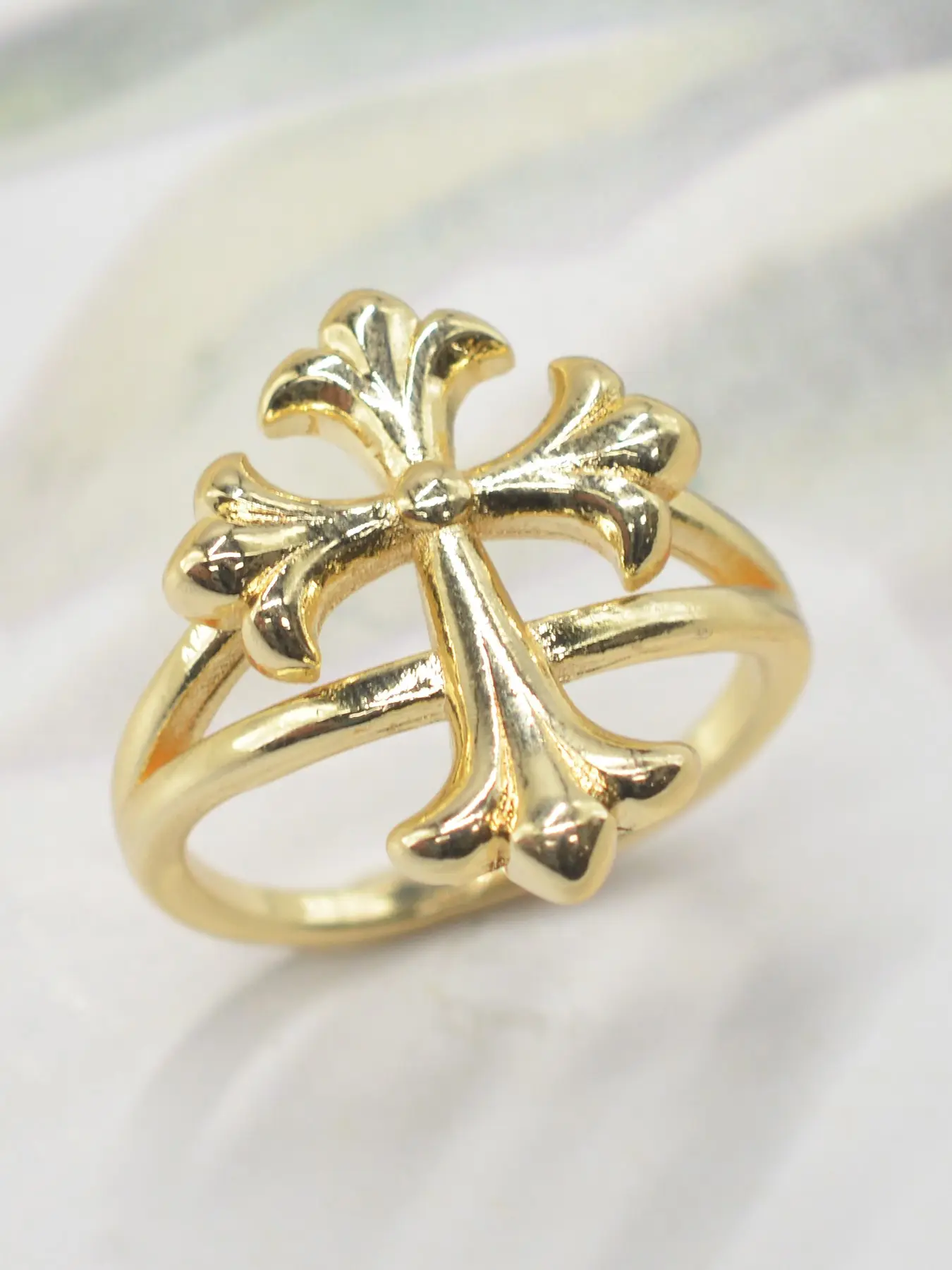 Fashionable Cross Ring, Beautiful Rings, Unisex Daily Prayer Jewelry, Religious Gift for Easter/christmas/halloween, Jesus Gift for Friends/family