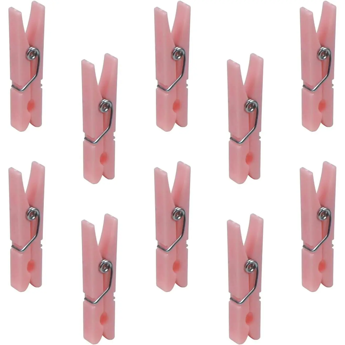 1.37 Inch Small Sturdy Cute Plastic Mini Clothespins - 30 Count Sewing Tool for Decorating, Playful Party & DIY Craft Use, Shower