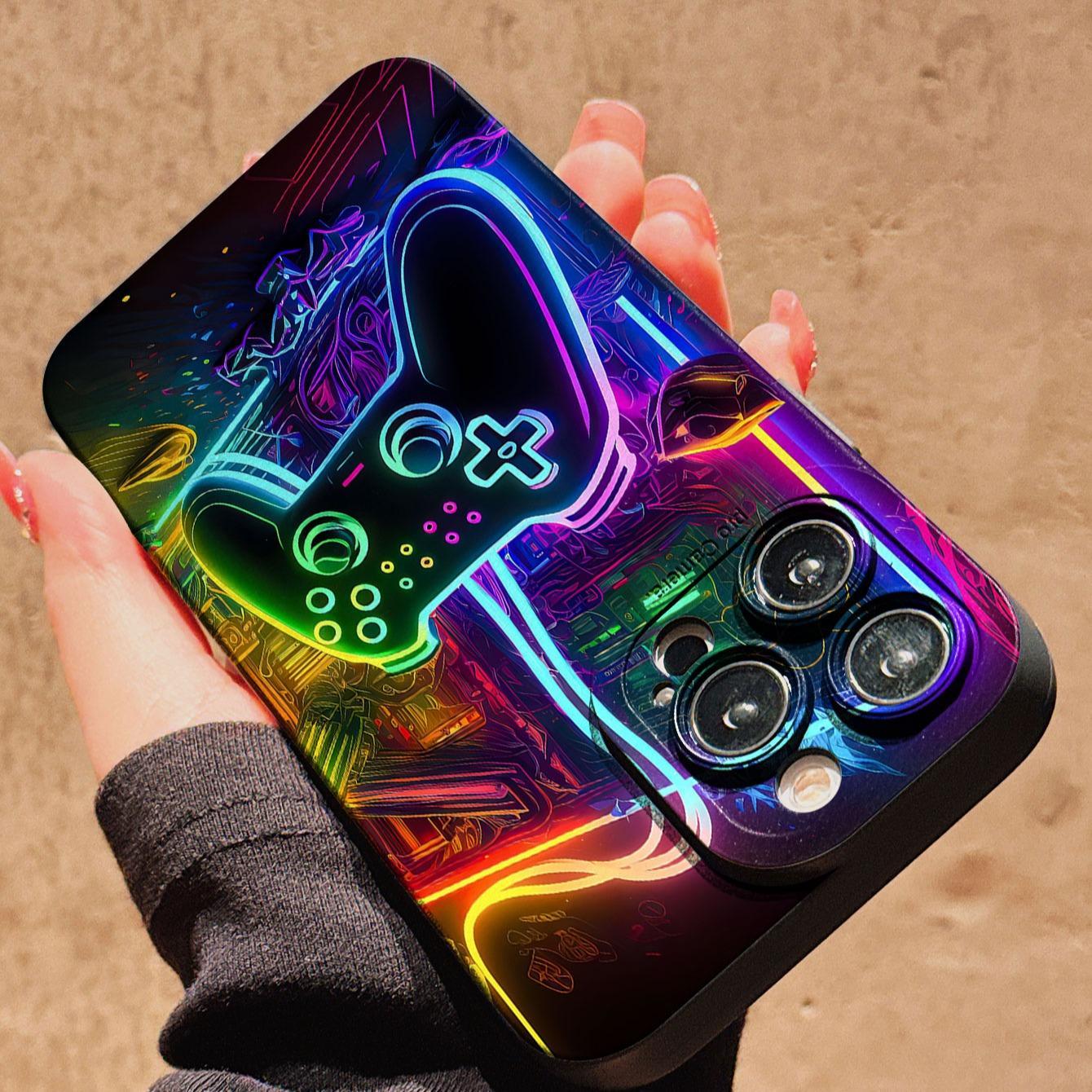 Game Console Pattern Phone Case, Shockproof Phone Protective Cover, Phone Accessory Compatible with iPhone 11 12 13 14 15 Pro Max, Casing, Protector