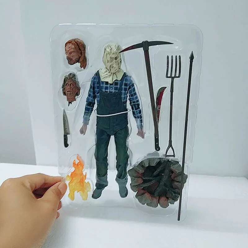 The 13th Figure Toys NECA Friday Freddy Jason Voorhees Blood Action Figure Jason Collectible Model Christmas Halloween Gifts