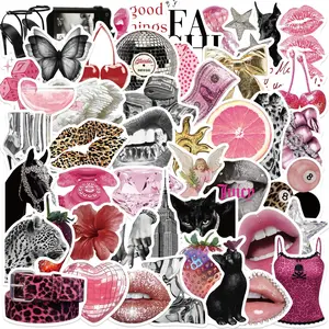 60pcs Punk Series Stickers, Ideal for Scrapbooks, Diaries, Laptops, Water Bottles, Cars, Positive Message Gifts