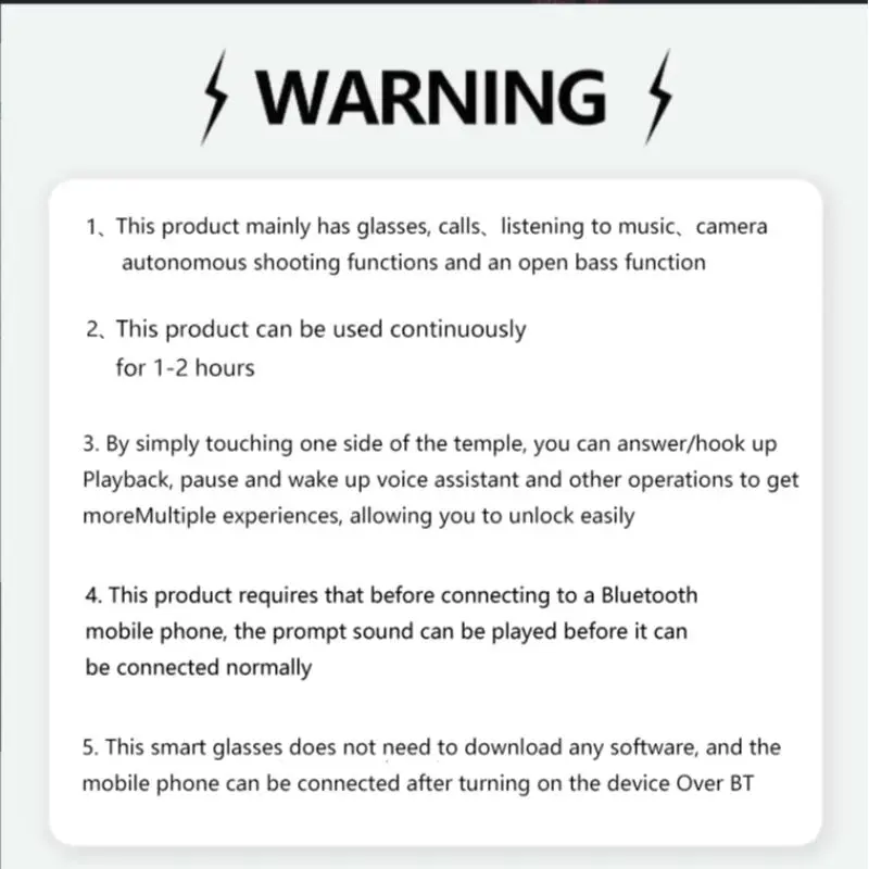 Product Introduction of Smart Glasses with High-Quality Sound, Voice Calling, Bluetooth-Compatible with Fast Pairing, Large Capacity Long-Lasting Battery, Perfect Gift, Cool Gadget #TOP PICKS 10