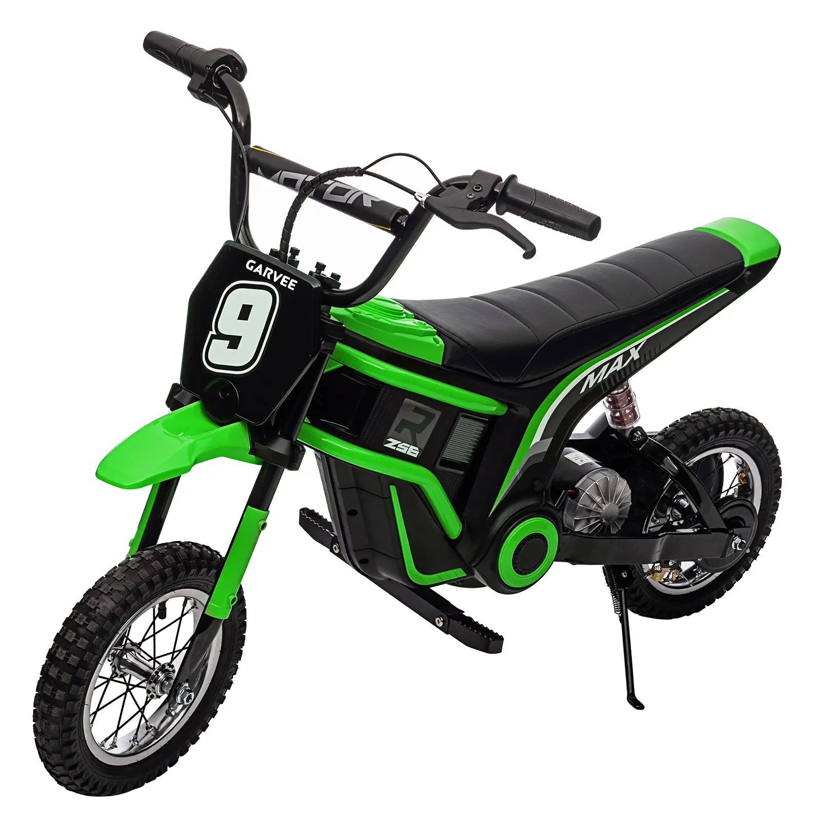 Garvee High-Speed 24V 350W Kids Electric Dirt Bike - 3-Speed Modes, Up to 14.29 MPH, Rear-Wheel Drive, Shock-Absorbing Rear Suspension, Rechargeable Battery, 135 lbs Max Load, 18.3'' Seat Height - For Boys & Girls Ages 5-17