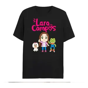 Ropa nueva de moda - Camiseta Unisex Estampada Lara Campos Dibujos Animados