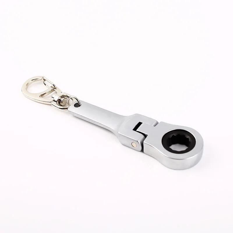 10mm Ratchet Wrench Mini Shaped JDM Metal Racing Keychain Key Chain Ring Keyring