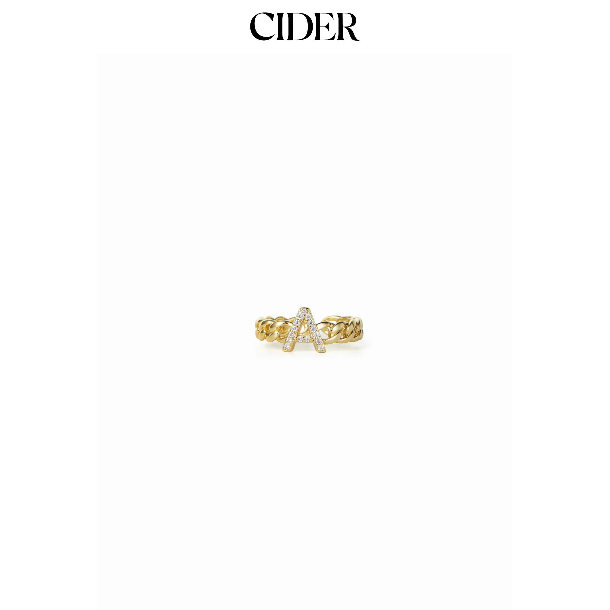 Cider LETTER OPEN RING Cider LETTER OPEN RING