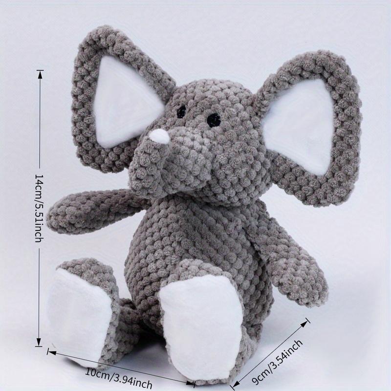 indestructible dog toy dog toys Baby Elephant Plushies Dolls Stuffed Plush Dog Chew Toy Durable Squeaky Pet Pick Up Interactive for Puppy Teething Best Birthday Gift