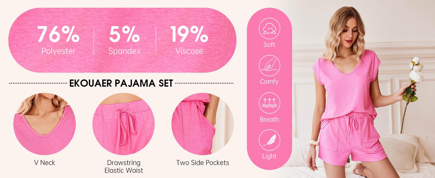 Pajama woman Women's Pajama Set 2-Piece Casual Set Comfortable Short-Sleeve Top and Shorts Cute Sleepwear Set S-XXL Easter Gift Birthday Gift