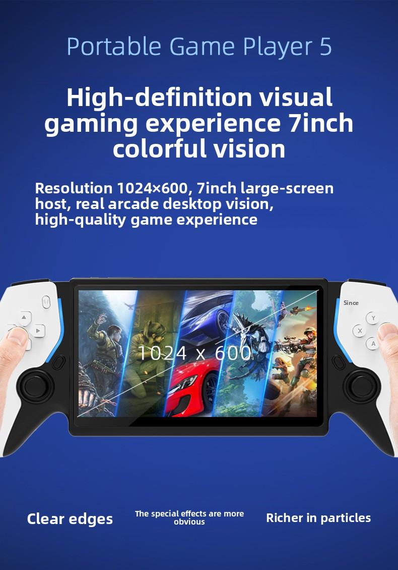 Portable open-source game console with HD arcade support for two-player battles and dual controllers