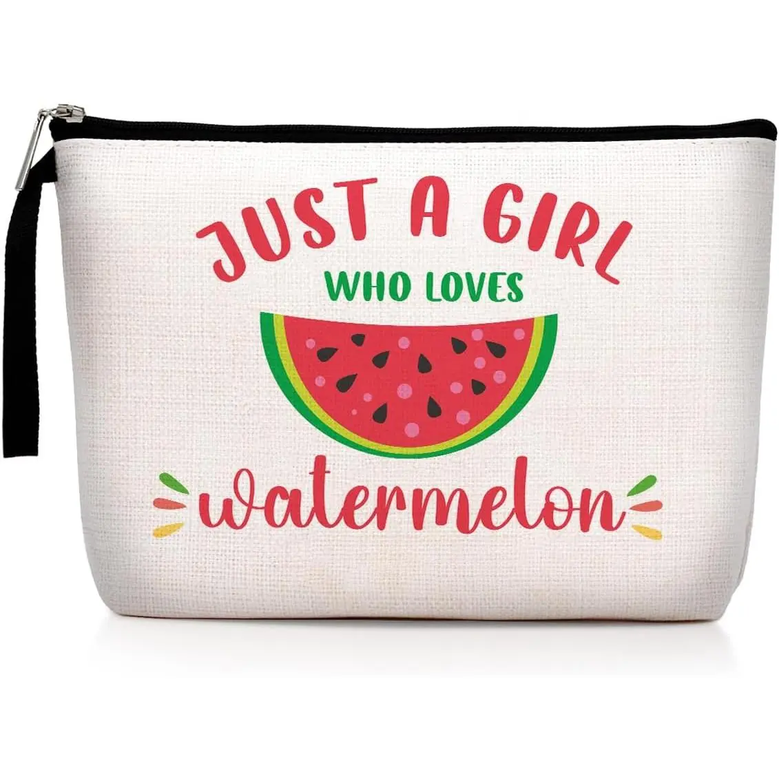 Funny Makeup Bag Watermelon Themed Gifts for Girls Women   Granddaughter BFF Daughter Watermelon Fruit Lover   Bag Zipper Pouch Travel Bag Graduation Birthday Gifts