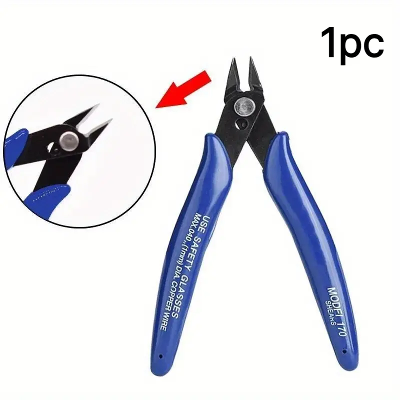 Aokin1PC 170 Universal Pliers DIY Electronic Diagonal Side Cutting Nippers Wire Cable Cutter 3D Printer Parts Hand Tools