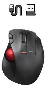 Trackball Mouse, 2.4GHz Wireless, Finger Control, 8-Button Function, Smooth Tracking, Ergonomic Design, Optical Gaming Sensor, For Windows11 and macOS