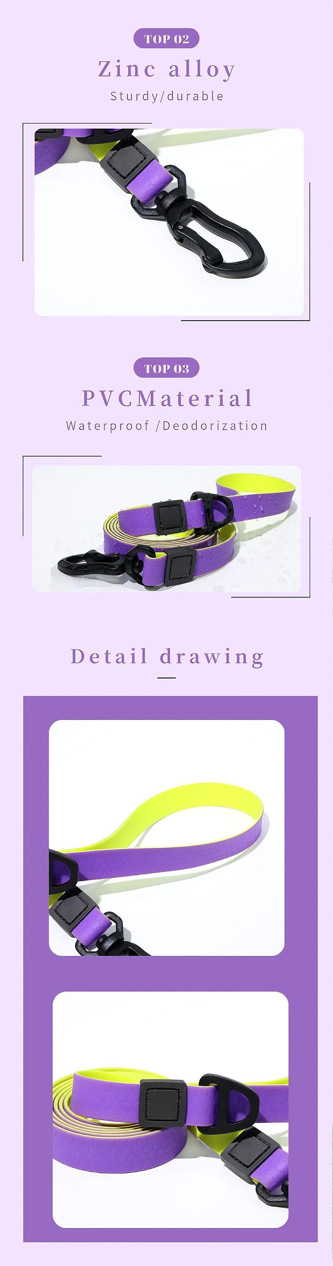 Premium TPU Dog Training Kit: Waterproof Leash and Sturdy Honeycomb Collar for Enhanced Performance poppy swivel