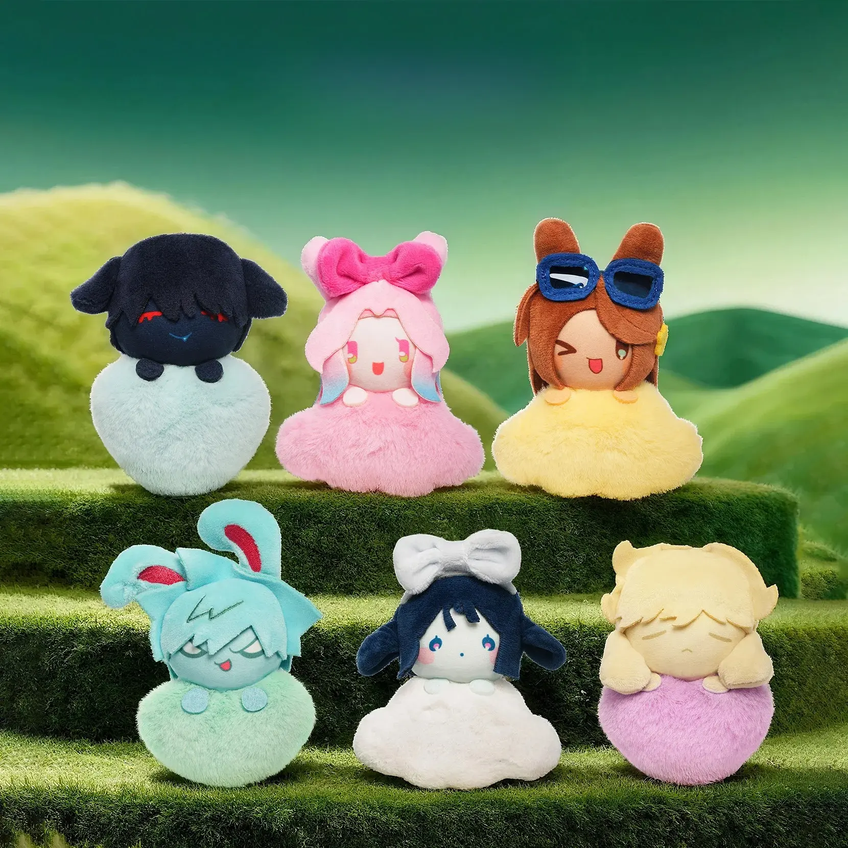 Alien Stage Rabbit Series Blind Box Cloud Plush Keychain, Anime ALNST  Mystery Bag Charm Pendant
