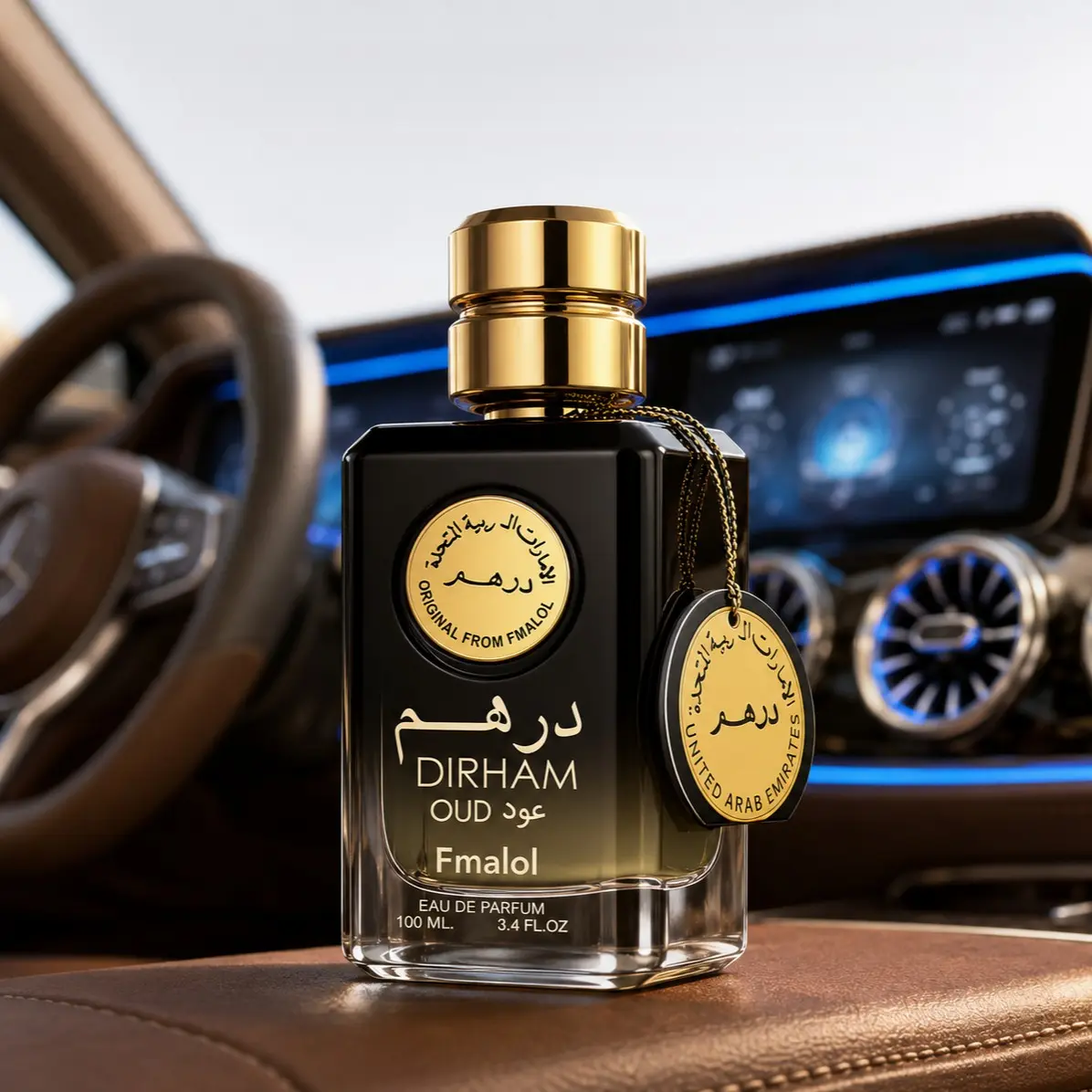 Men's Dubai Incense Eau De Toilette, 100ML, Luxury Gold Box, Citrus & Incense Scent, Long-Lasting, Ideal Gift for Men, Citrus Woody Scent, Long Lasting Perfume