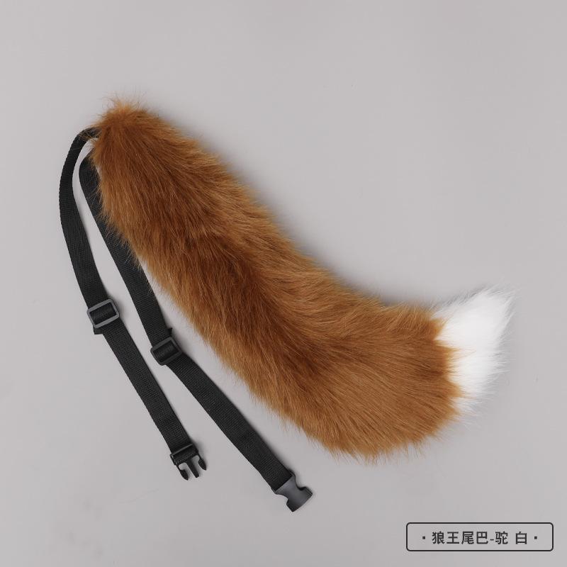 New Red Fox Ear Beast Tail Wolf King Ear Cat Ear Headband Custom COSPLAY Hand Made LOL Golden Fox Ears Anime Hair Accessories