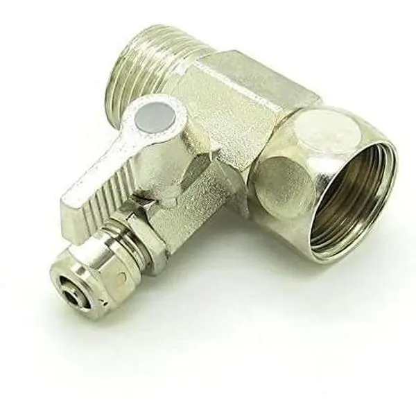 YZM RO water filters Feed Water Adapter 1/2" to 1/4" Ball Valve Faucet Tap Feed Reverse Osmosis (Filter Adapter 1/4)
