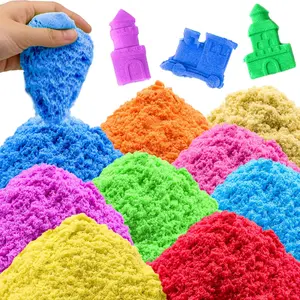 Play Sand for Kids, 6.8lbs of 10 Colored Magic Sands, Colorful Sensory Sand Kit, Sand Art Kits for Boy Girl Kids, Party Giftsfidget toys