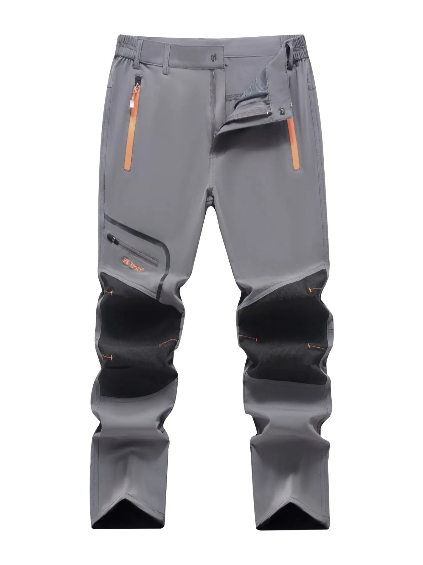 Men's Solid Multi-pocket Cargo Pants, Casual Quick Drying Waterproof Trousers for Outdoor Hiking, Fashion Men's Bottoms for All Seasons, Menswear