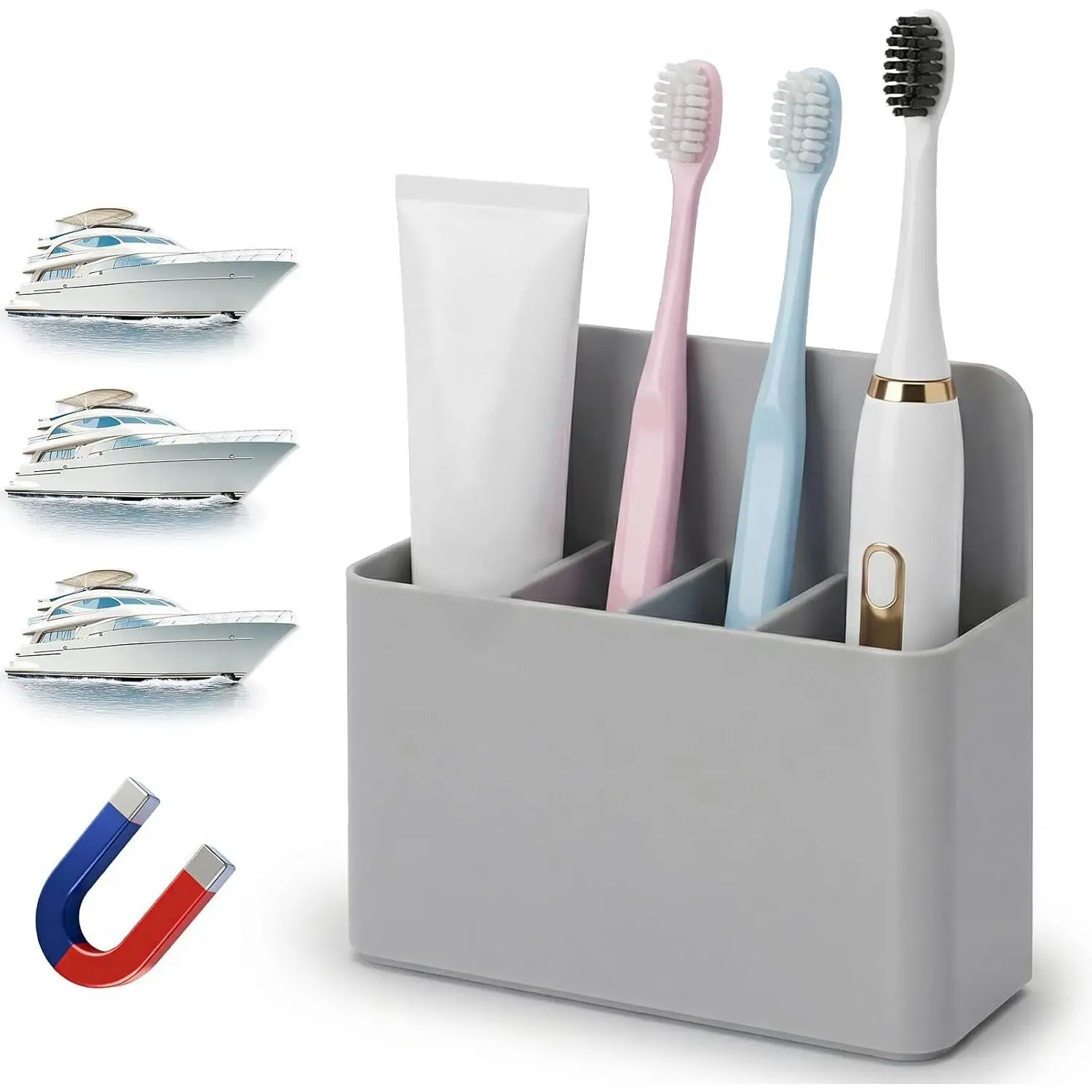 Magnetic Toothbrush Holder for Cruise Cabin & Bathroom - Essential Travel Accessory for Alaska and Caribbean CruisesGift