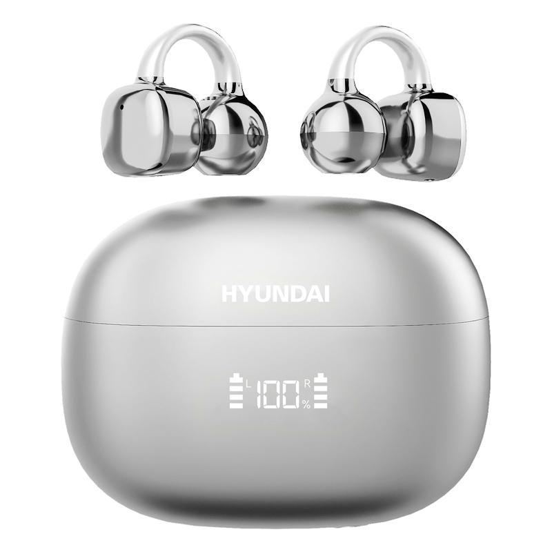 HYUNDAI Clipbuds 7 Clip-on Design Wireless Headphones, Powerful Sound Effects for Music, Dustproof & Waterproof Sports E