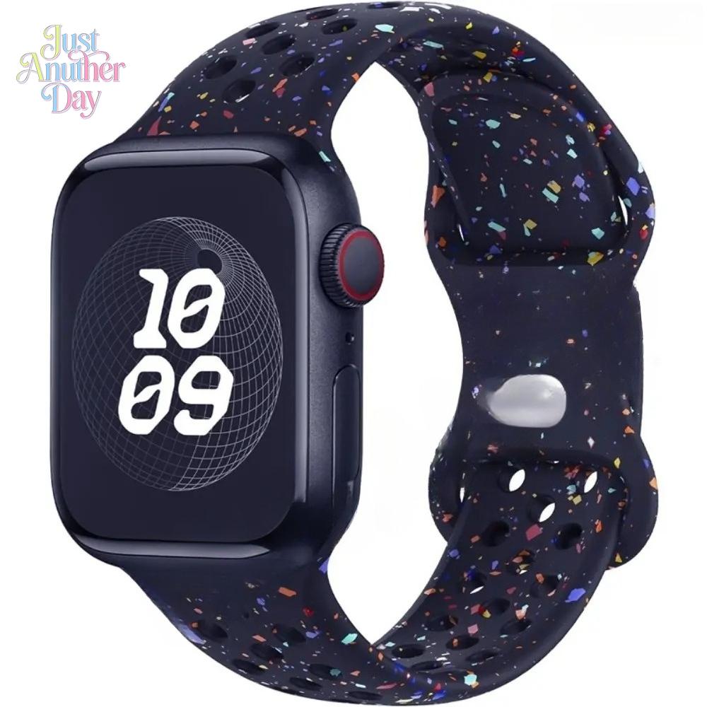 Breathable Sport Silicone Watch Band for Apple Watch – Soft Strap 38–49mm (Series 3–Ultra, SE)