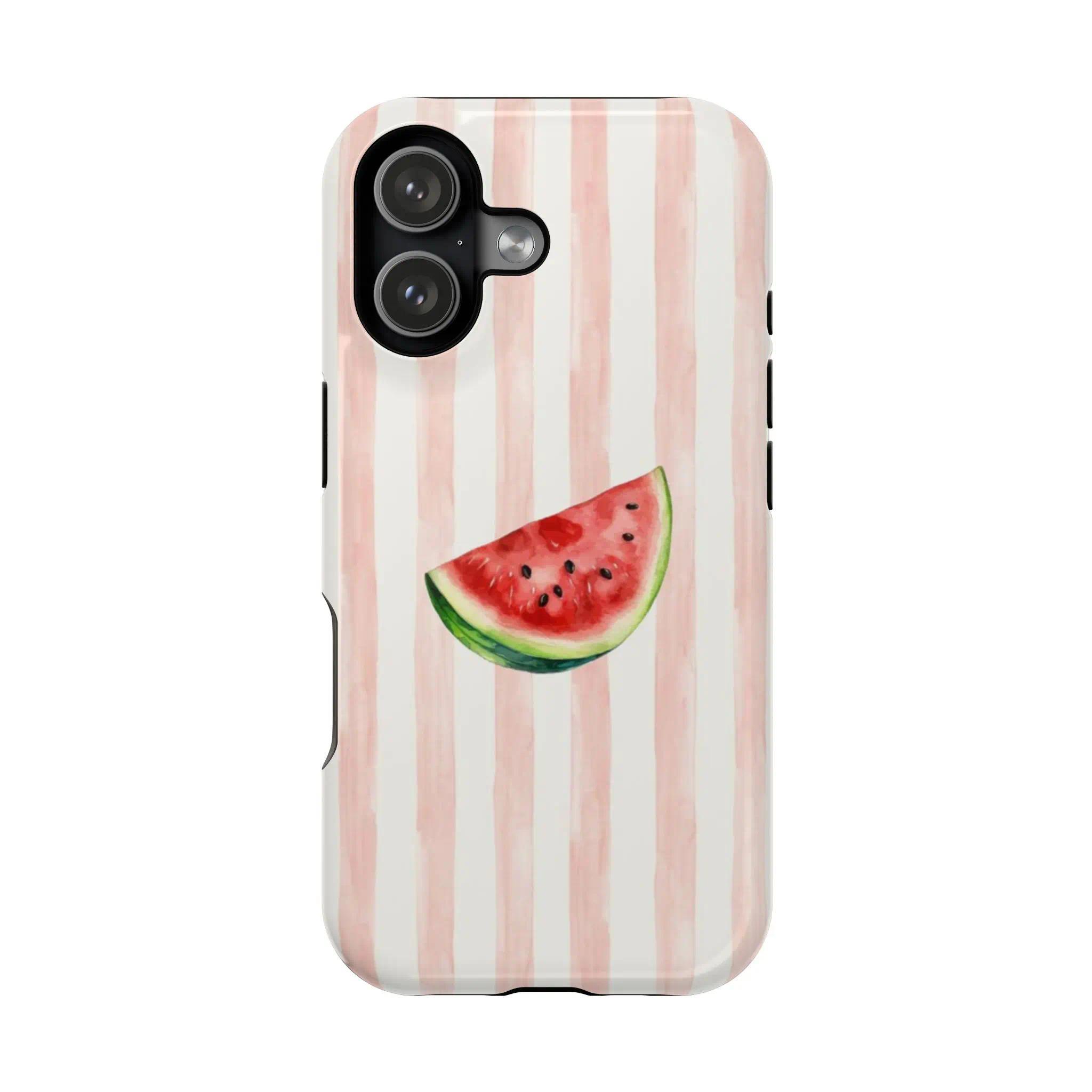 Aesthetic Watercolor Fruit & Floral 2-In-1 Phone Case Collection - Cute Strawberry, Lemon, Watermelon Designs - Drop-Resistant, Shockproof Protection For iPhone 17-11 (Pro Max, Pro Plus) & Samsung S25-S23