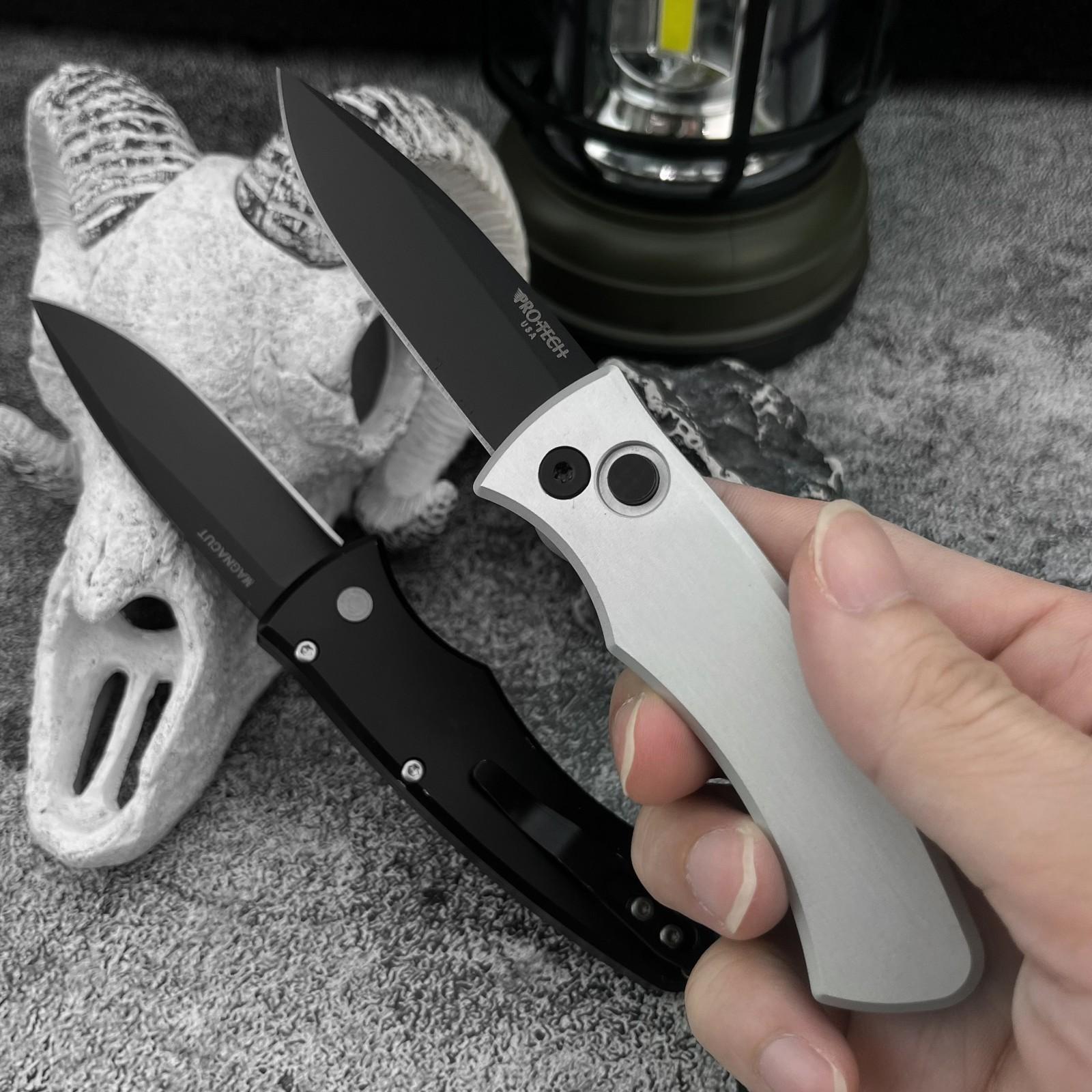 2103 Outdoor Pocket Folding Knife 8Cr13Mov Steel Aluminum Handle Hiking Fishing and Emergency Tool Multi-Functional EDC Tool Knives Gift for Men