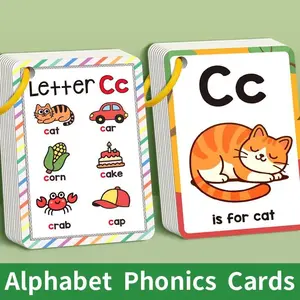 Alphabet 26 Letters English Flash Cards Early Development Educational Toys Children Kids Montessori Learning Cognitive Card