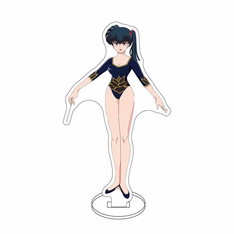 NEW 15CM Ranma 1/2 Acrylic Stand Figure Tendou Akane Hibiki Ryoga Anime Model Plate Standing Sign HOT Cartoon Doll Bedroom