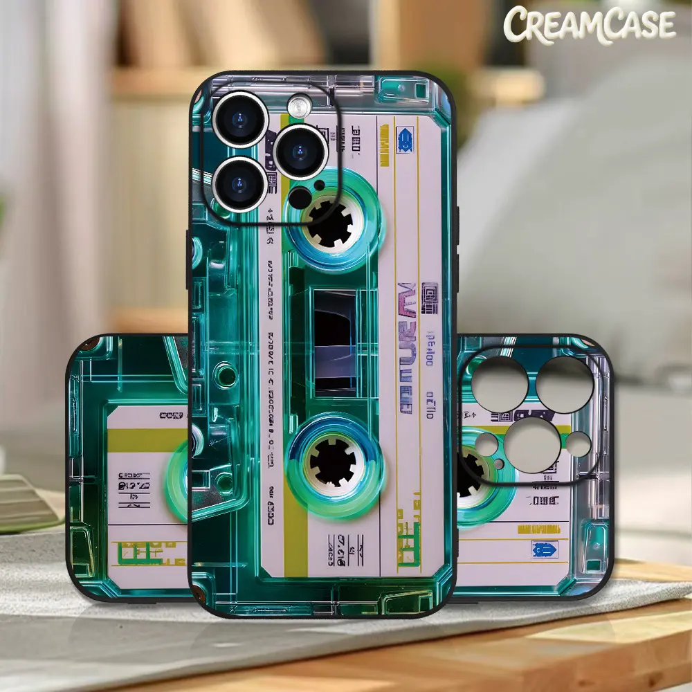 Retro Cassette-Style Phone Case – Compatible with iPhone 17/16/15/14/13/12/11/7/X/XR/XS Max – Trendy Retro-Style Protective Case for Youth