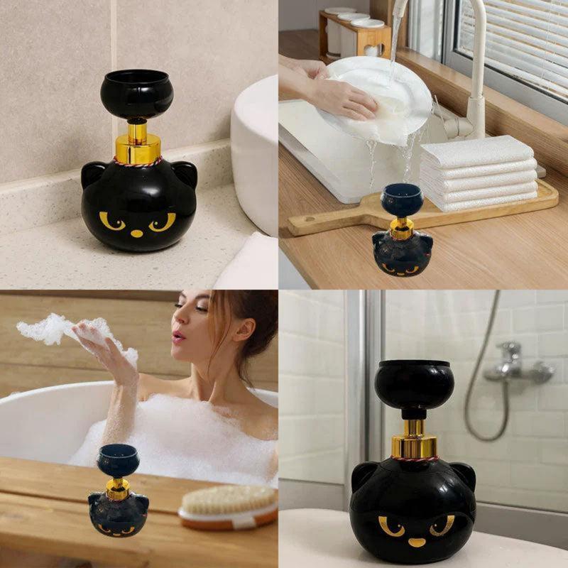 Automatic Cat Paw Soap Dispenser, Touchless Foaming Hand Wash Pump, Cute Refillable Paw Print Bottle, Fun Kawaii Bathroom Decor, Cat Lover Trending Gift