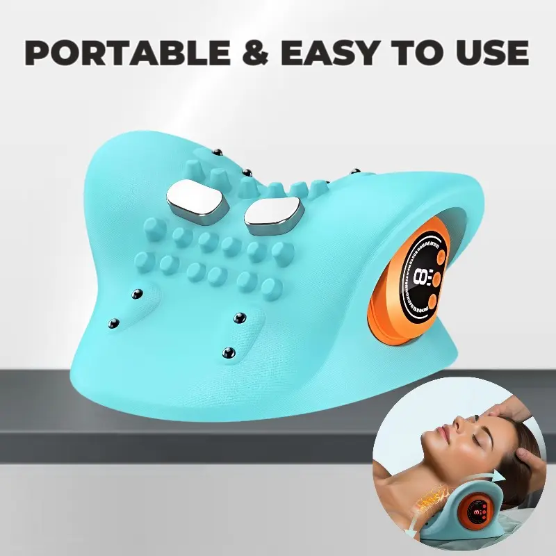 USB Rechargeable Deep Tissue Massager, Portable Lightweight Wireless Neck Shoulder Back Leg Massage, Full Body Relaxation, Perfect Gift for Parents