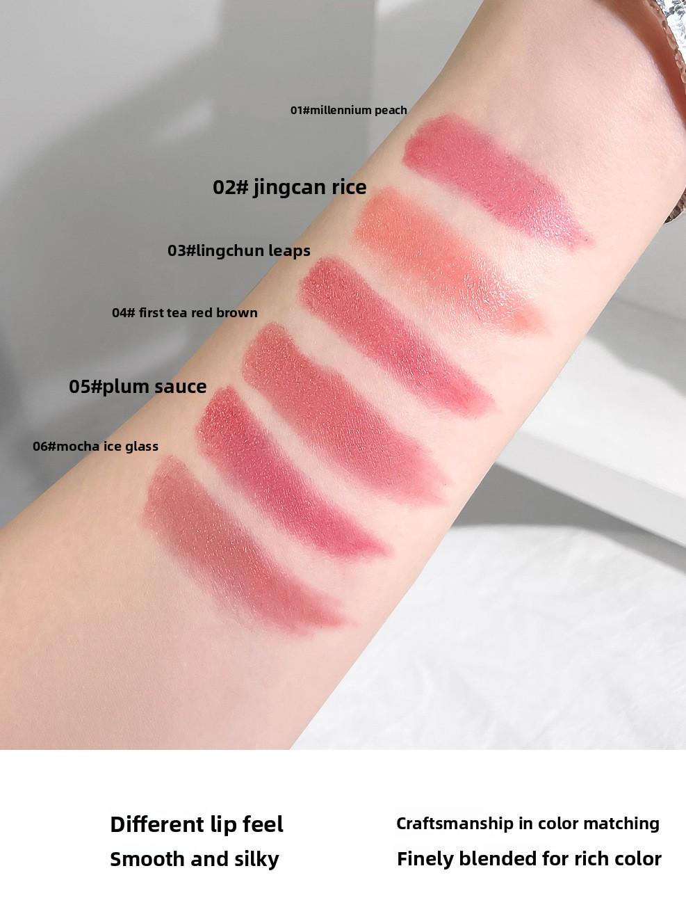 armosu Mirror Water Gloss Lipstick Non-Fading Matte Velvet Long-Lasting Natural Brightening Matte Moisturizing Lipstick In Stock