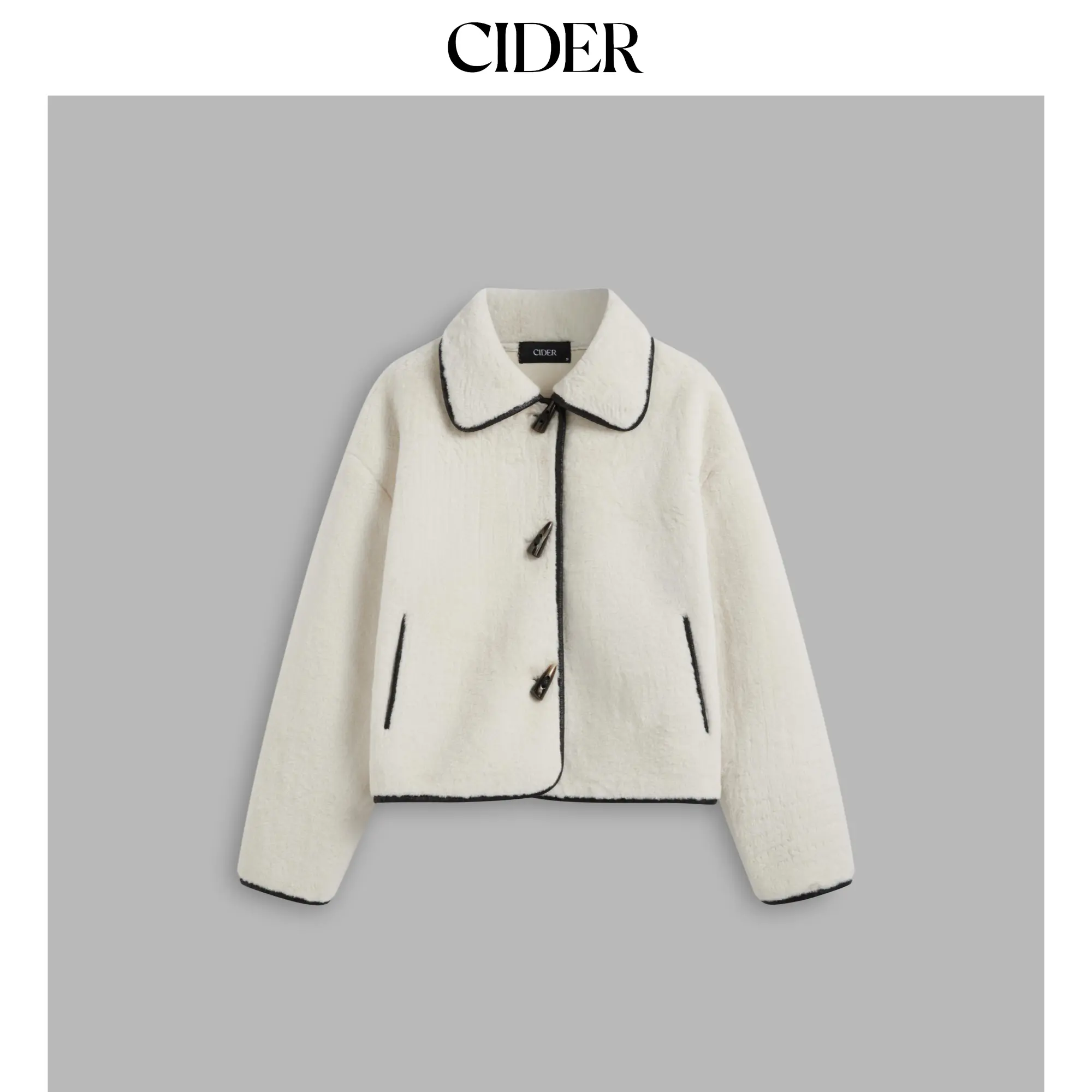 Cider [size 2-10] Flannel Collared Duffle Jacket