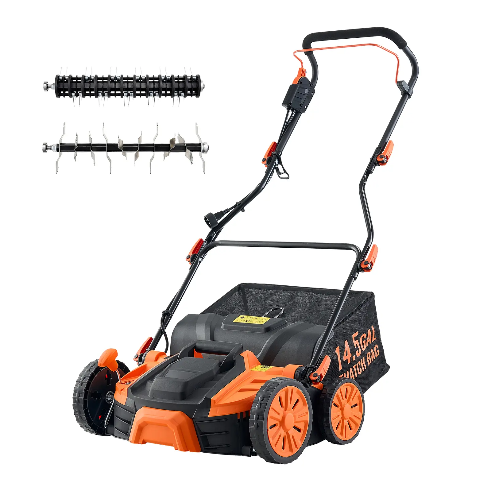 2-In-1 Electric Dethatcher and Scarifier, 1100W Power, 2-in-1 Quick Release Blade, For Garden Yard Grass