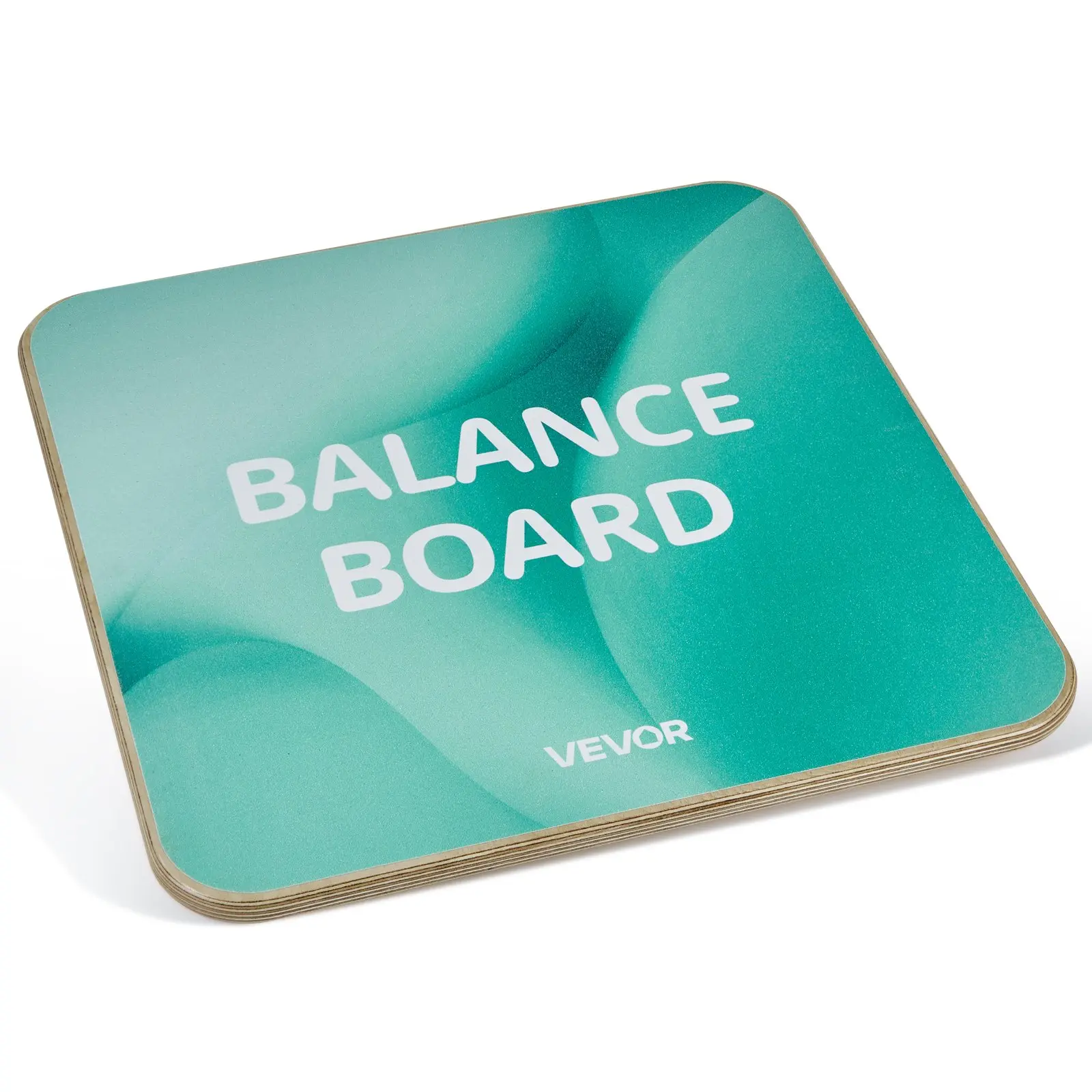 VEVOR Wooden Balance Board Trainer, 360° Rotation 3-Level Adjustable Wobble Board, Compact & Portable Slip-Resistant Core Workout Equipment, Ready to Use for Adults to Improve Balance and Coordination
