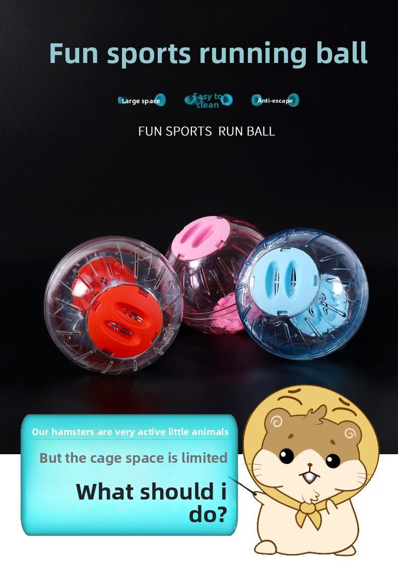 Hamster Exercise Ball with LED Light for Dwarf Syrian Bear Running Wheel Toy Pet Accessories Outdoor Indoor Play
