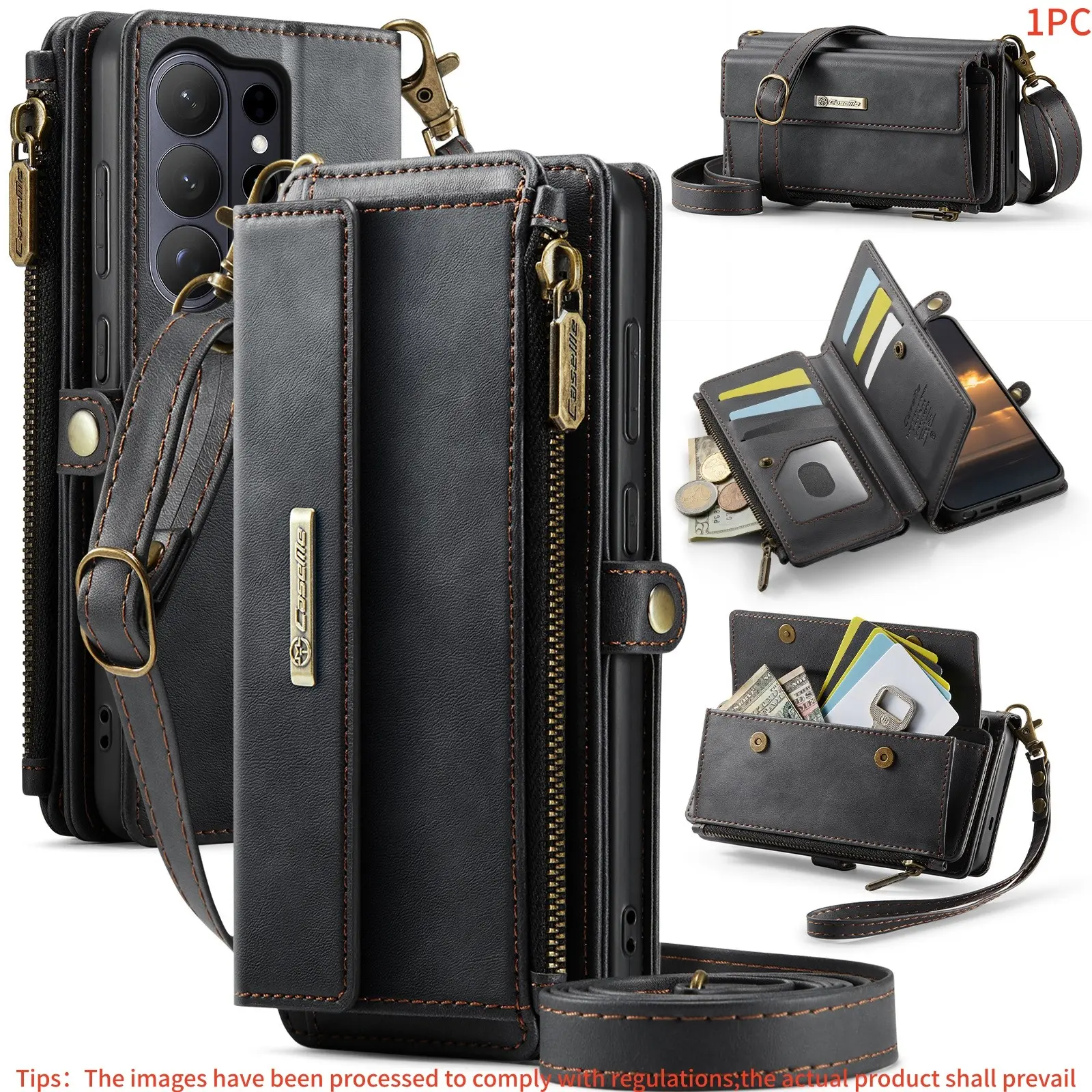 For Samsung Galaxy S26/s25/s24/s23/s22/s21 Ultra/plus/fe Wallet Case, Rfid Shield, Phone Stand, Flip Cover, Wrist Strap, Credit Card Slot